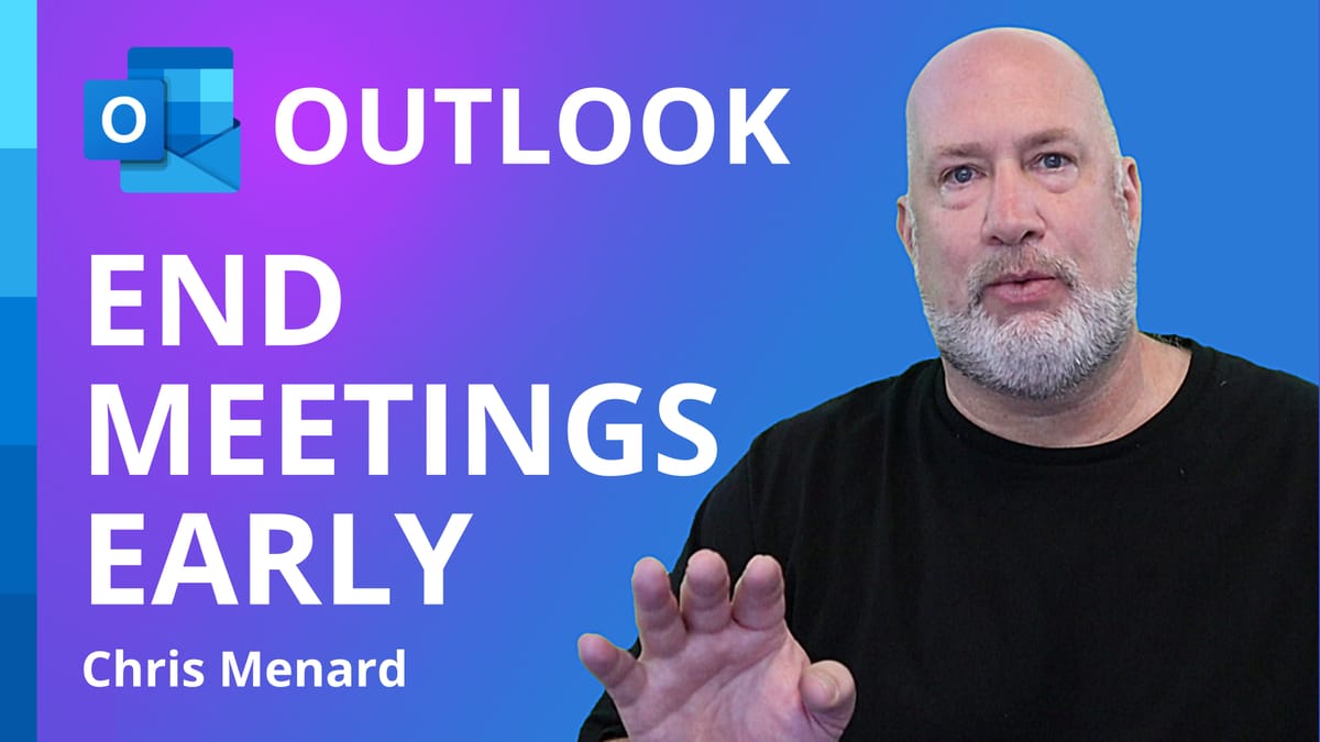 Outlook - End meetings early or start late - NEW feature 2021