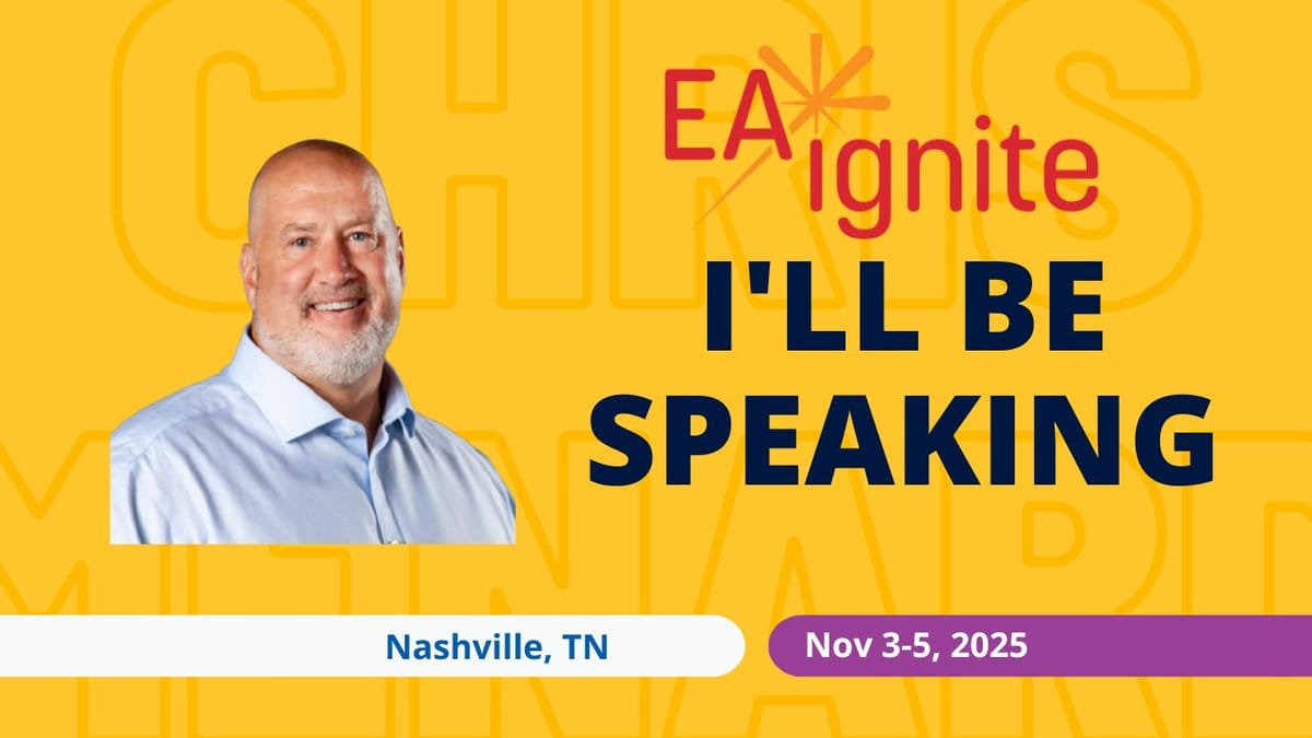Chris Menard to Present “Mastering Microsoft 365 Copilot” at EA Ignite Conference in Nashville