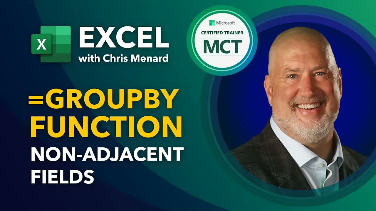 How to Use GROUPBY with HSTACK for Non-Adjacent Columns in Excel