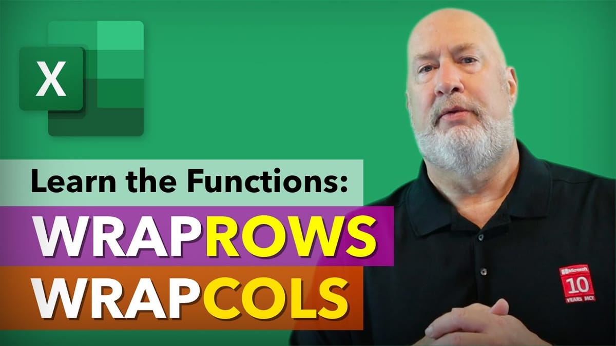 How to Use WRAPCOLS and WRAPROWS Functions in Excel