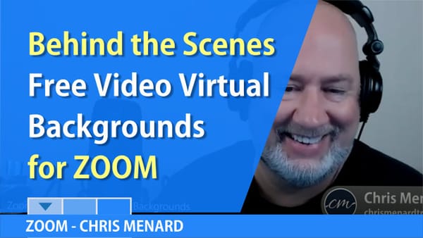Zoom Free Virtual Video Backgrounds - behind the scenes video