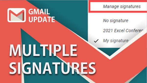 Multiple signatures in Gmail