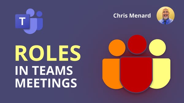 Roles in a Teams Meeting: Organizer - Presenter - Attendee