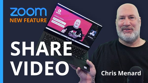 Zoom - easily play a video file - Zoom 5.5.0 new feature!