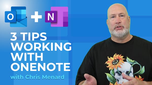 3 AWESOME TIPS when working with OneNote & Outlook