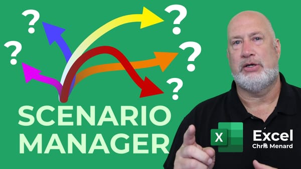 Excel - using the Scenario Manager to track house payments with skyrocketing mortgage rates