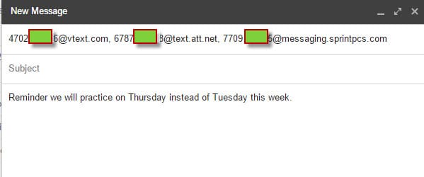 Send text messages from your computer