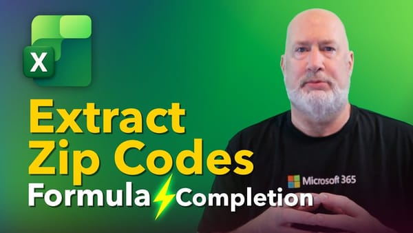 Excel Formula Completion: How to Extract Zip Codes from Text with REGEXEXTRACT