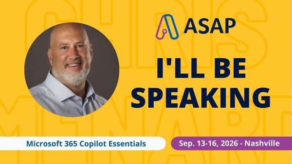Join Me at APC 2026 in Nashville for M365 Copilot Essentials