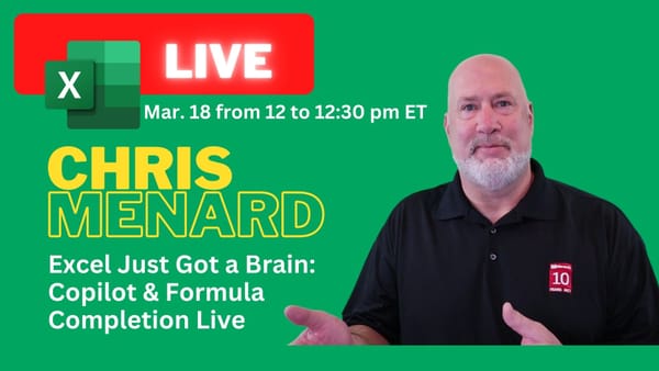 Excel Just Got a Brain: Copilot Function & Formula Completion Live